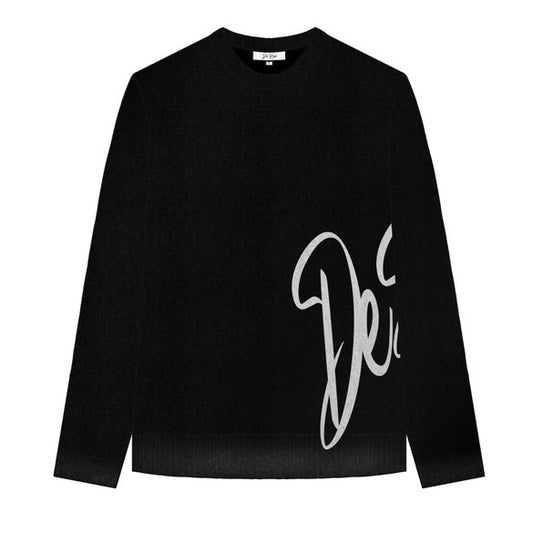 black knitsweater